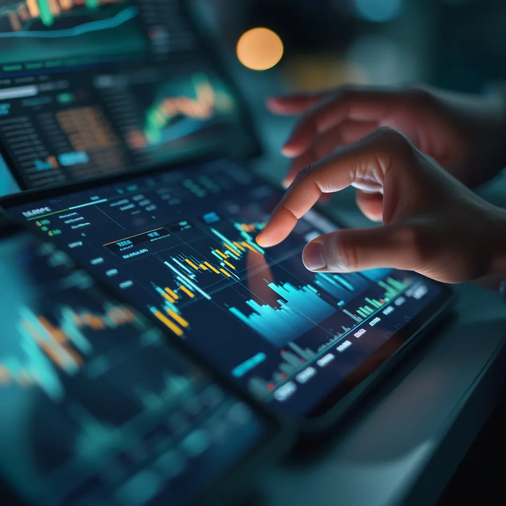 Cliente utilizando la plataforma de inversión