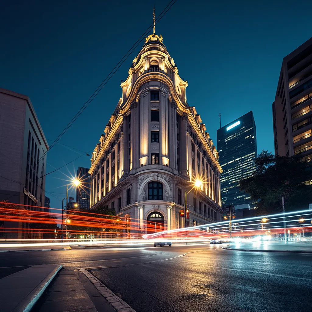 Edificio emblemático del distrito financiero de Buenos Aires